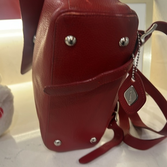 I Santi Women\'s Leather Backpack Deep Cherry Red Classic Made In Italy main image 5